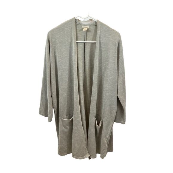 Donni Brand Striped Open Front Cardigan Lightweight Jacket One Size - Picture 2 of 10